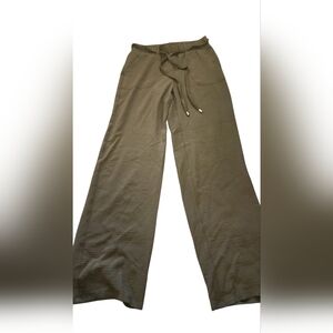 NWOT Women's Olive Green Wide-Leg Pants